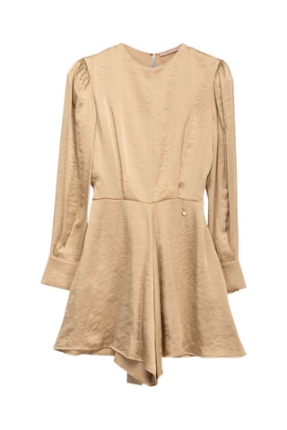 Vestido estilo patinadora - Dourado