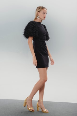 Vestido direito - Preto