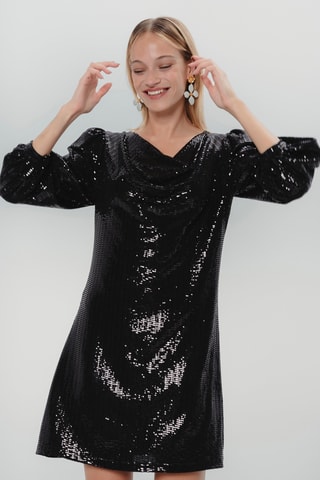 Vestido trapézio - Preto