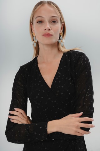 Vestido direito - Preto