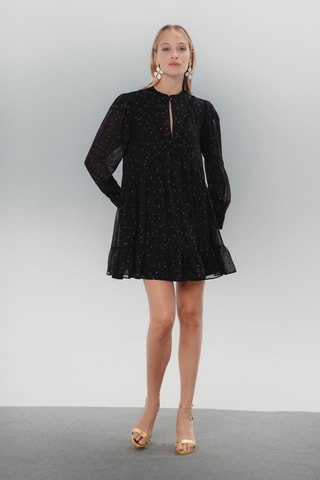 Vestido trapézio - Preto