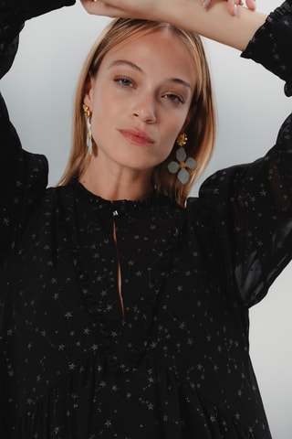 Vestido trapézio - Preto