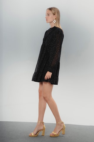 Vestido trapézio - Preto