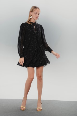 Vestido trapézio - Preto
