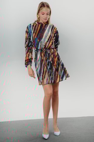 Vestido estilo patinadora - Camel