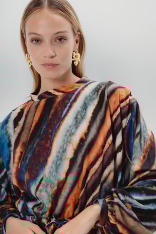 Vestido estilo patinadora - Camel