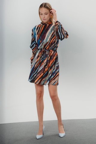 Vestido estilo patinadora - Camel