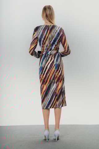 Vestido midi - Camel