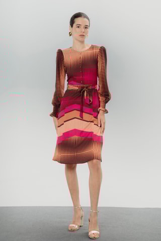 Vestido direito - Camel