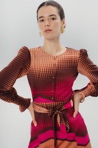 Vestido direito - Camel