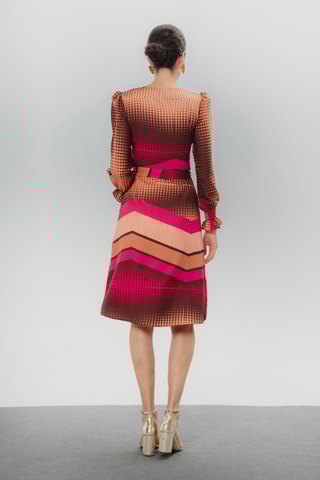 Vestido direito - Camel