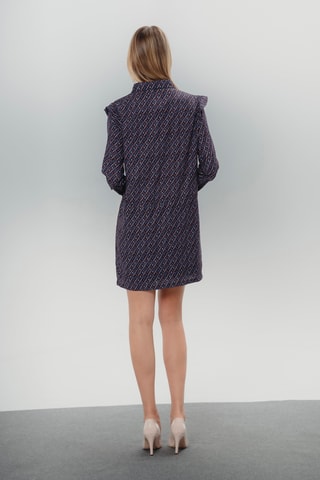 Vestido direito - Azul-marinho