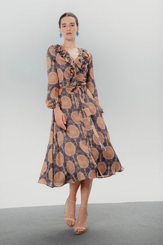 Vestido-camisa - Caqui