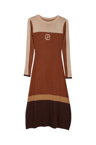 Vestido estilo patinadora - Camel
