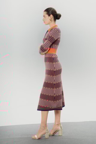 Vestido midi - Laranja