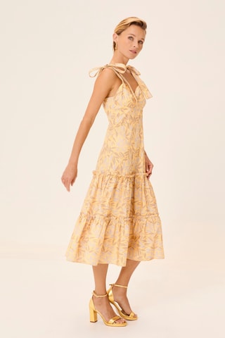Vestido midi - Amarelo