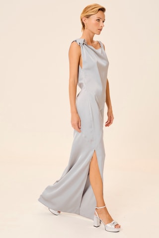 Vestido comprido - Cinzento