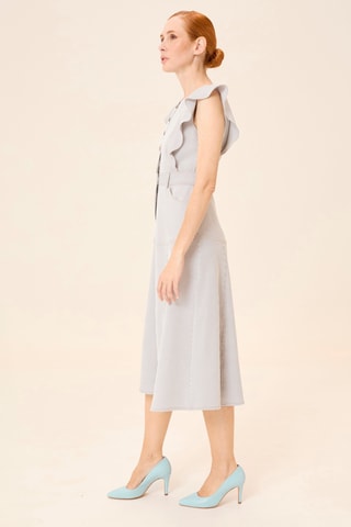 Vestido midi - Cinzento