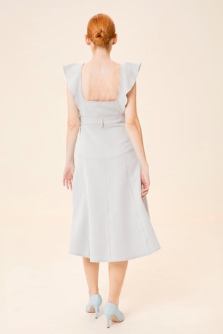 Vestido midi - Cinzento