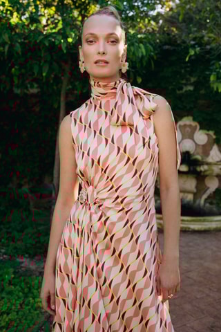 Vestido midi - Rosa