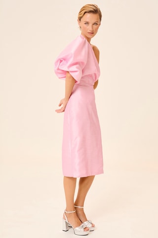 Vestido assimétrico - Rosa
