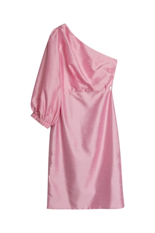 Vestido assimétrico - Rosa