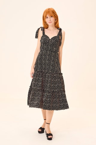 Vestido midi - Preto