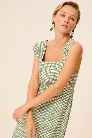 Vestido comprido - Verde-escuro