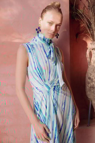 Vestido midi - Azul