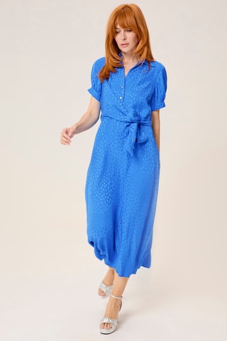 Robe midi - Bleu électrique