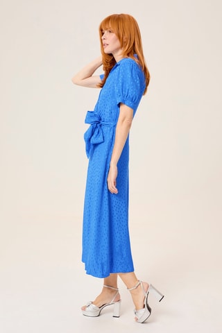 Robe midi - Bleu électrique