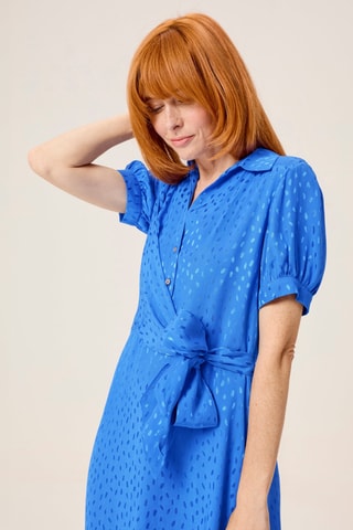 Robe midi - Bleu électrique