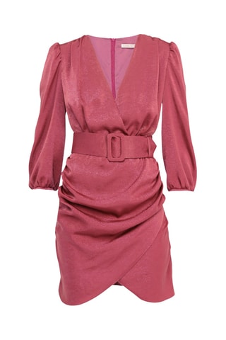 Vestido traçado - Rosa-velho
