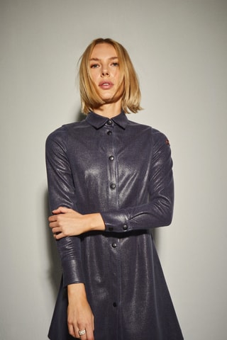 Vestido-camisa - Cinzento-escuro