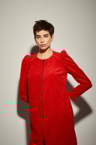 Vestido direito - Vermelho