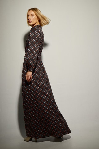 Vestido-camisa - Castanho
