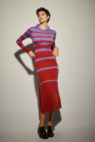Vestido justo - Violeta