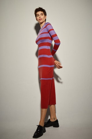 Vestido justo - Violeta