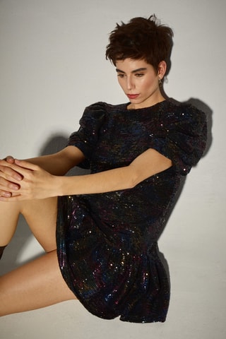 Vestido curto - Preto