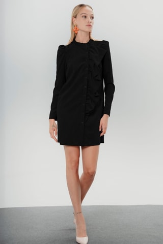 Vestido trapézio - Preto