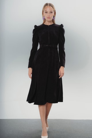 Vestido estilo patinadora - Preto