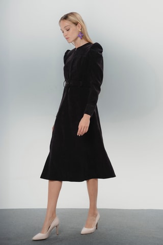 Vestido estilo patinadora - Preto