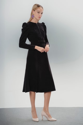 Vestido estilo patinadora - Preto