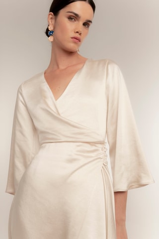 Vestido traçado - Cru