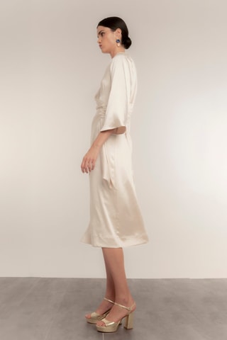 Vestido traçado - Cru