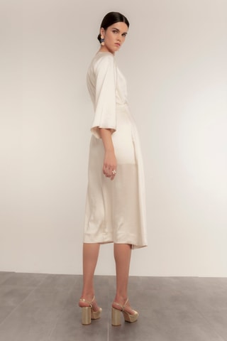 Vestido traçado - Cru