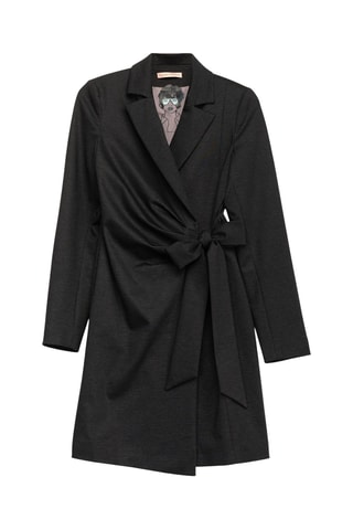 Vestido traçado - Preto