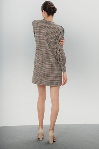 Vestido direito - Bege