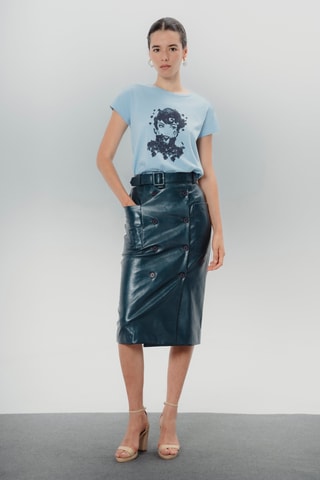 T-shirt - Azul-celeste