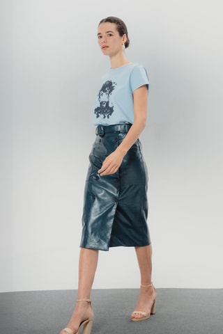 T-shirt - Azul-celeste